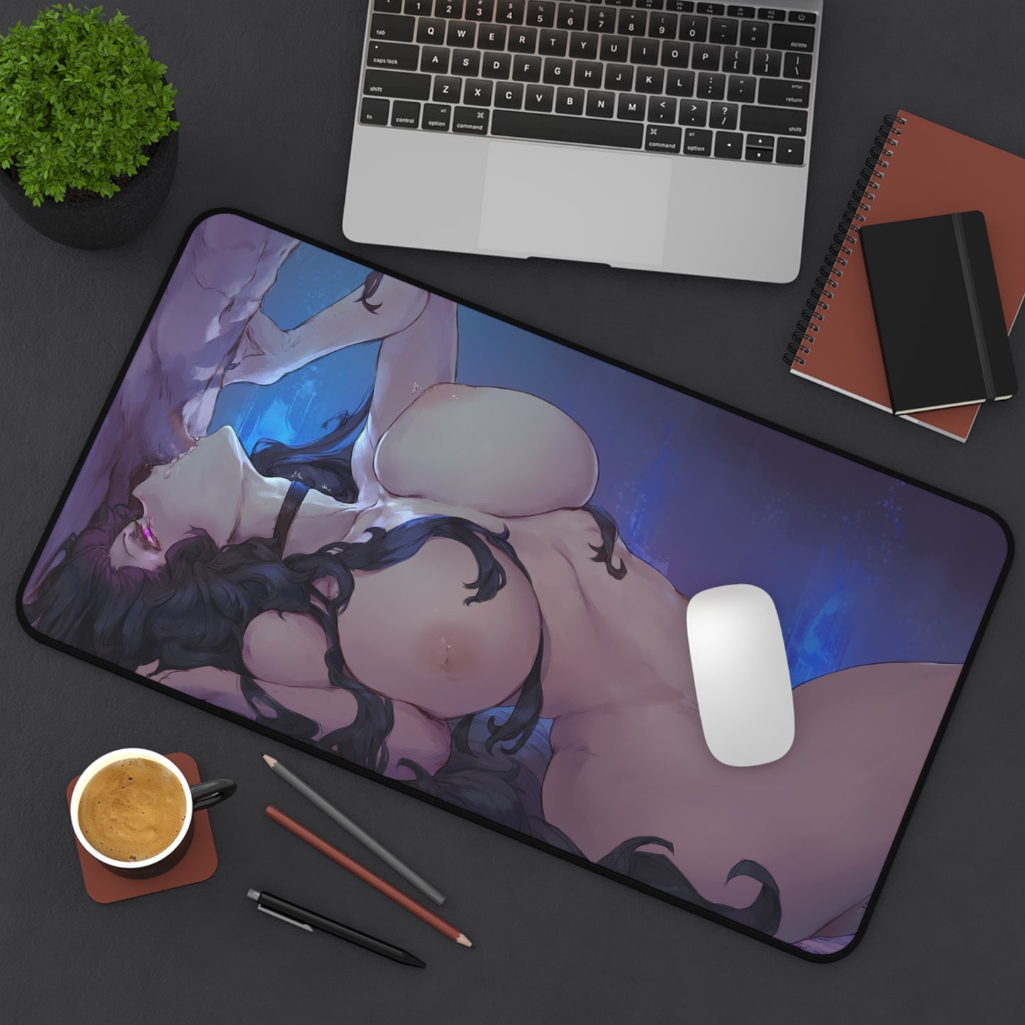 Lewd Mouse Pad | Deepthroat | Blowjob | NSFW | Uncensored Mouse Pad | Ecchi | Waifu | Otaku | Weeb | Tits | Nude Boobs | Naked Anime Girl