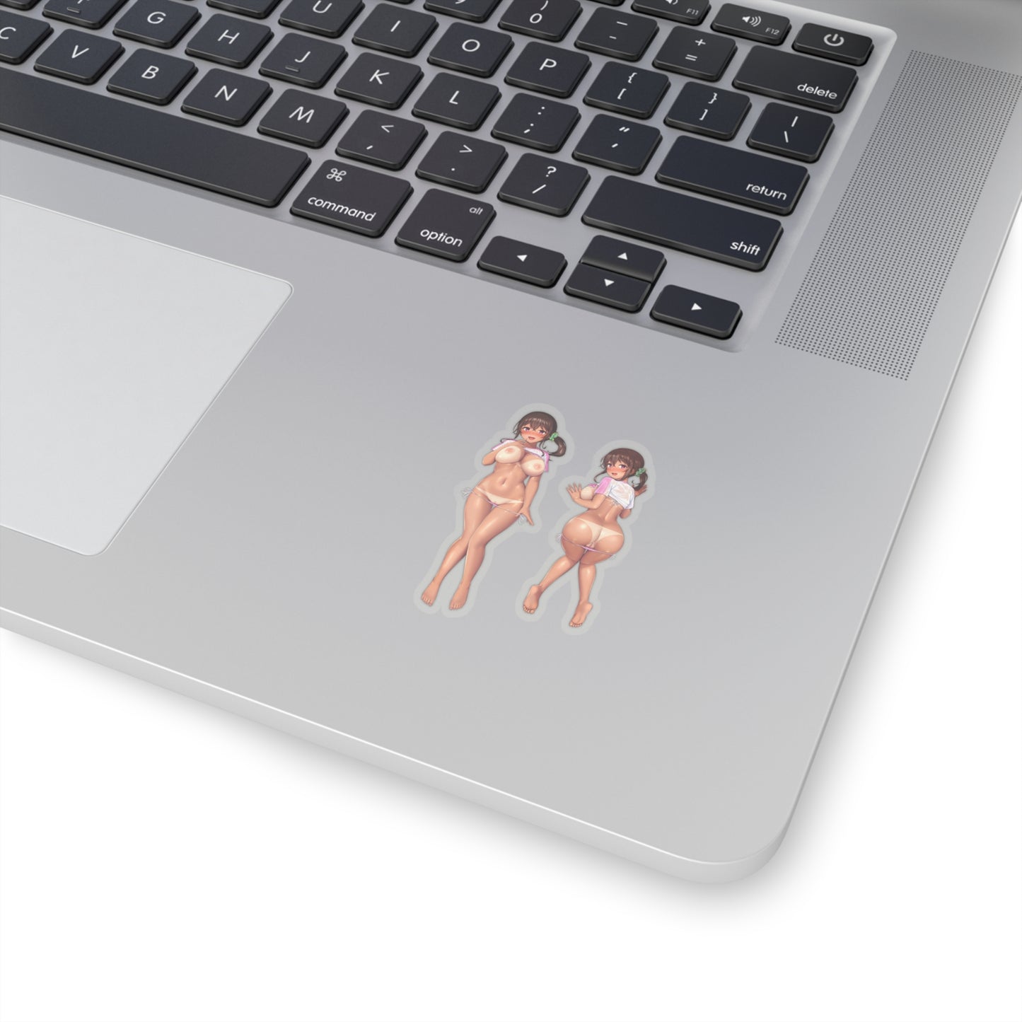 Lewd Anime Sticker | 2 Stickers For The Price Of 1 | Naked Anime Girl | Tits | Ass | Bikini | Uncensored Anime | Sexy Anime Sticker | Otaku | Waifu | Tan Lines | Brown Skin