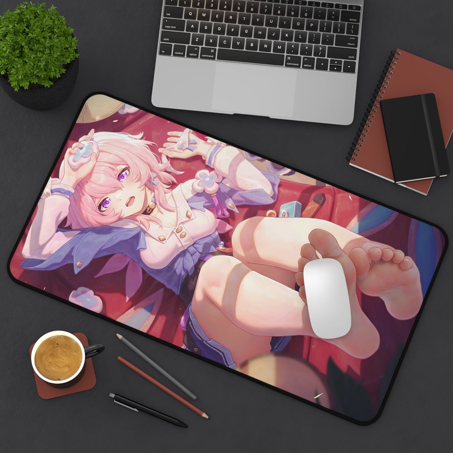 Anime Honkai Star Rail Mousepad | March 7th Mousepad | Honkai | Gaming Mousepad | Feet | Foot