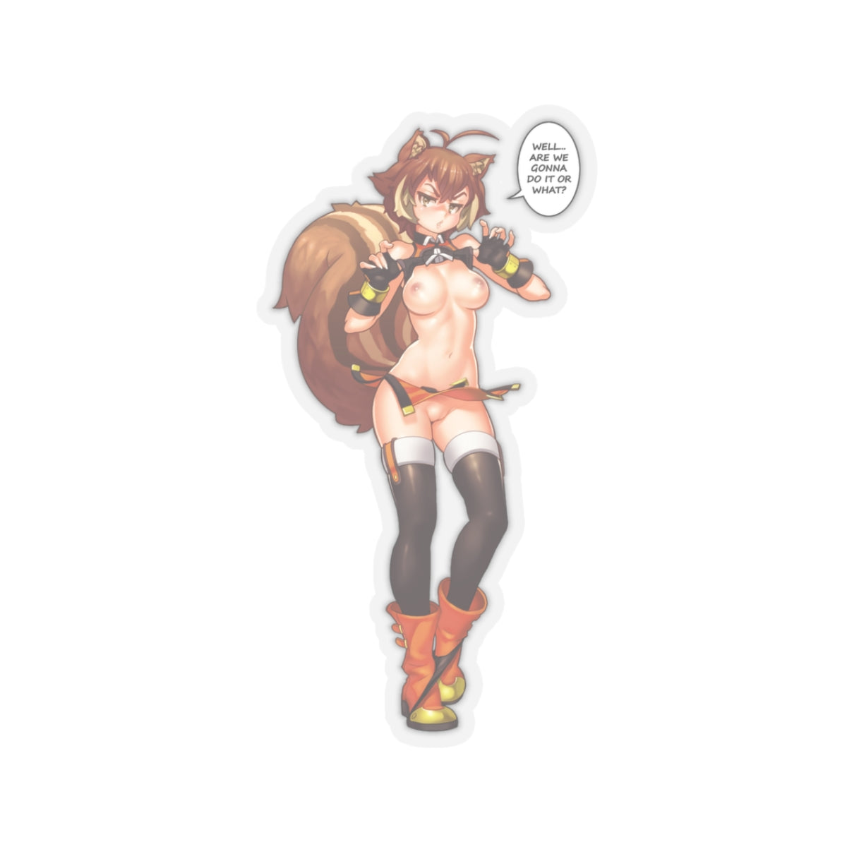 Sexy Anime Sticker | Makoto Nanaya | Lewd Anime Sticker | Lewd Sticker | Sexy Waifu Sticker