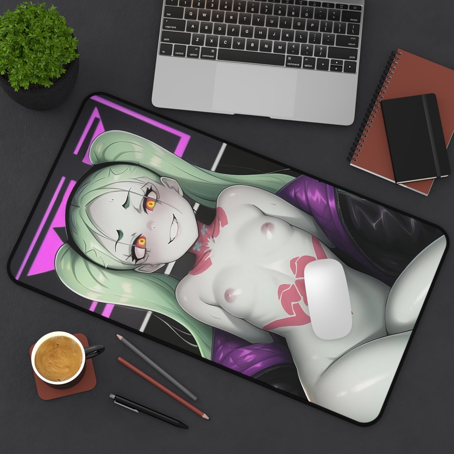 Lewd Rebecca Mousepad | Cyberpunk Edgerunners | NSFW | Naked Rebecca | Small Tits | Gaming Mousepad | Ecchi | Waifu | Ahegao | Sexy Playmat | Erotic | Lewd Edgerunners Mousepad