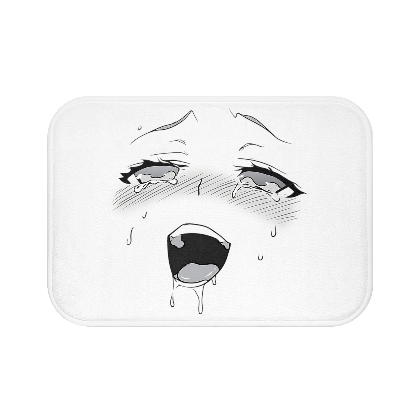 Ahegao Face Bath Mat | Funny Anime Bath Mat | Otaku | Waifu | Ahegao