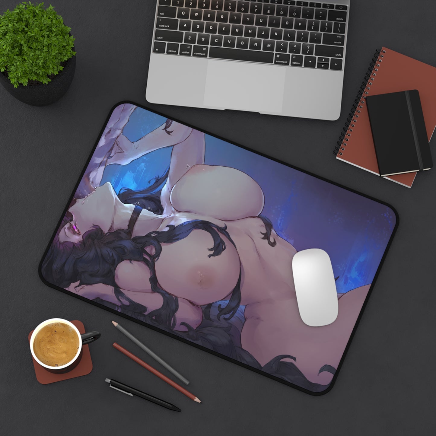 Lewd Mouse Pad | Deepthroat | Blowjob | NSFW | Uncensored Mouse Pad | Ecchi | Waifu | Otaku | Weeb | Tits | Nude Boobs | Naked Anime Girl