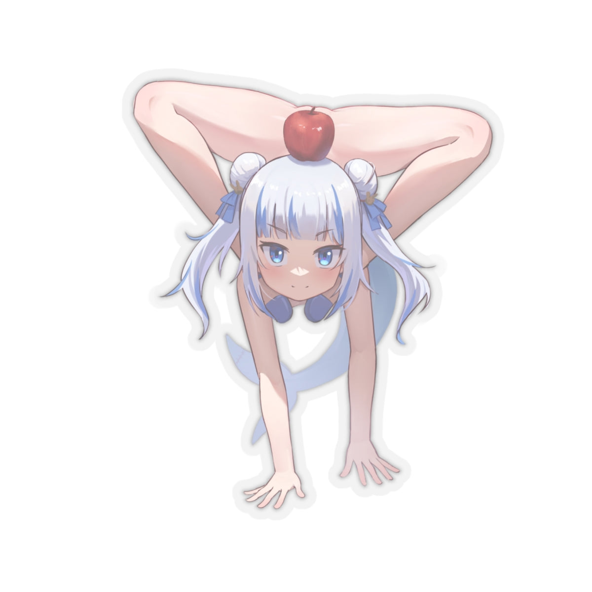 Sexy Anime Sticker | Gawr | Hololive | Lewd Anime Sticker | Lewd Sticker | Sexy Waifu Sticker | Vtuber | Food | Apple