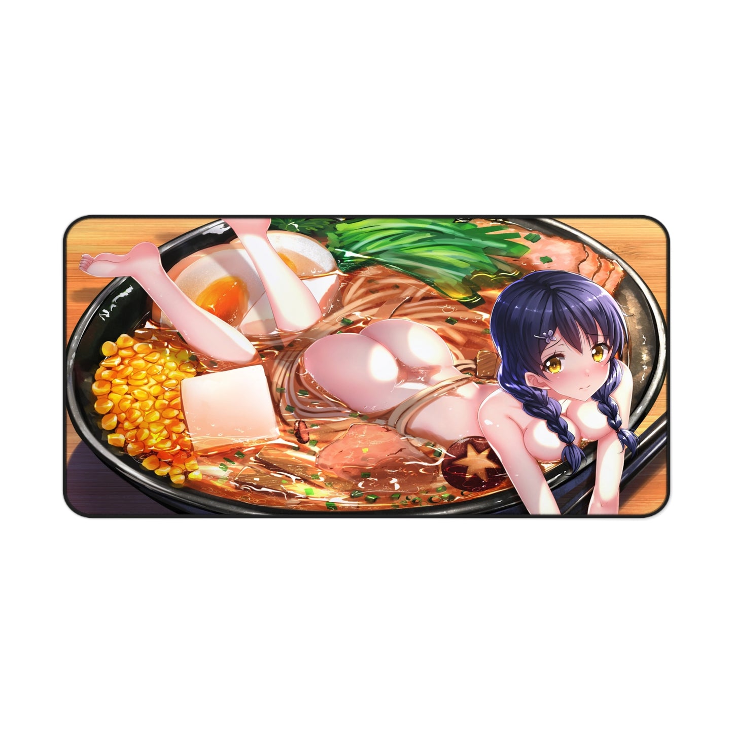 Lewd Mouse Pad | Food Wars | Food Wars Sexy Mousepad | Megumi Tadokoro | Sexy Ramen Desk Mat | Ecchi Playmat | Ecchi | Waifu