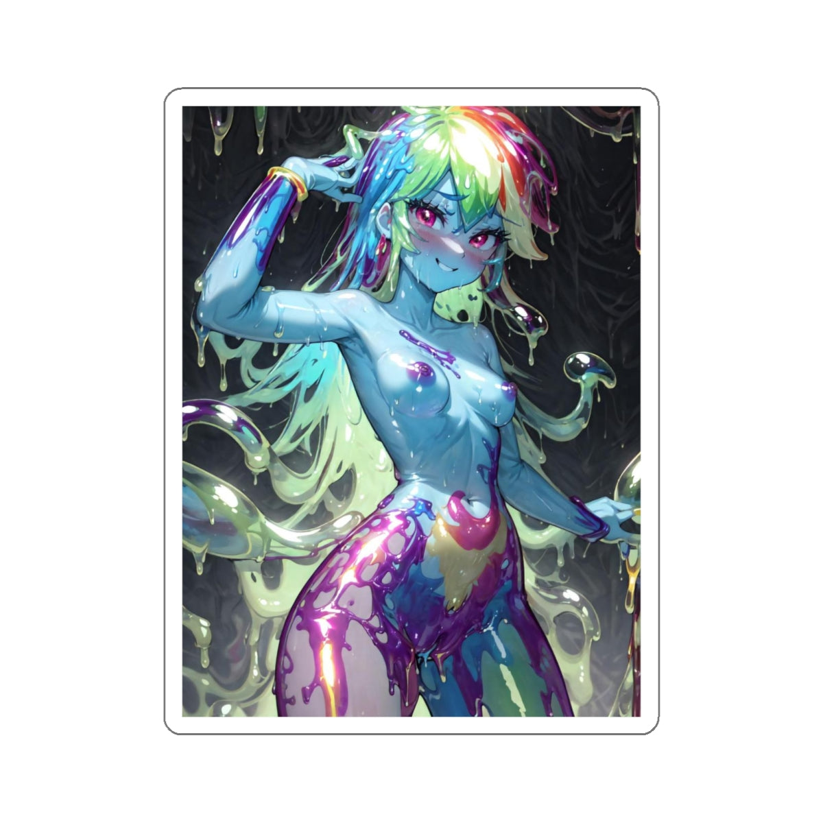 Sexy Anime Sticker | Rainbow Dash | Monster | Lewd Anime Sticker | Hentai Sticker