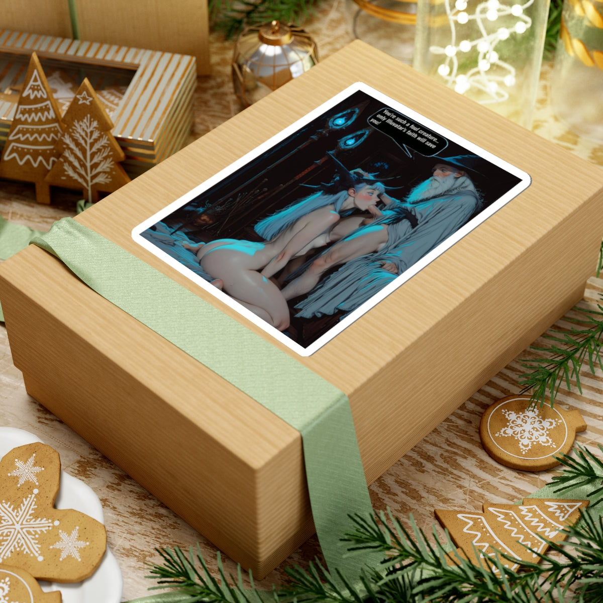 Horny Wizard Sticker | Nude Demon Blowjob | Hentai NSFW Sticker