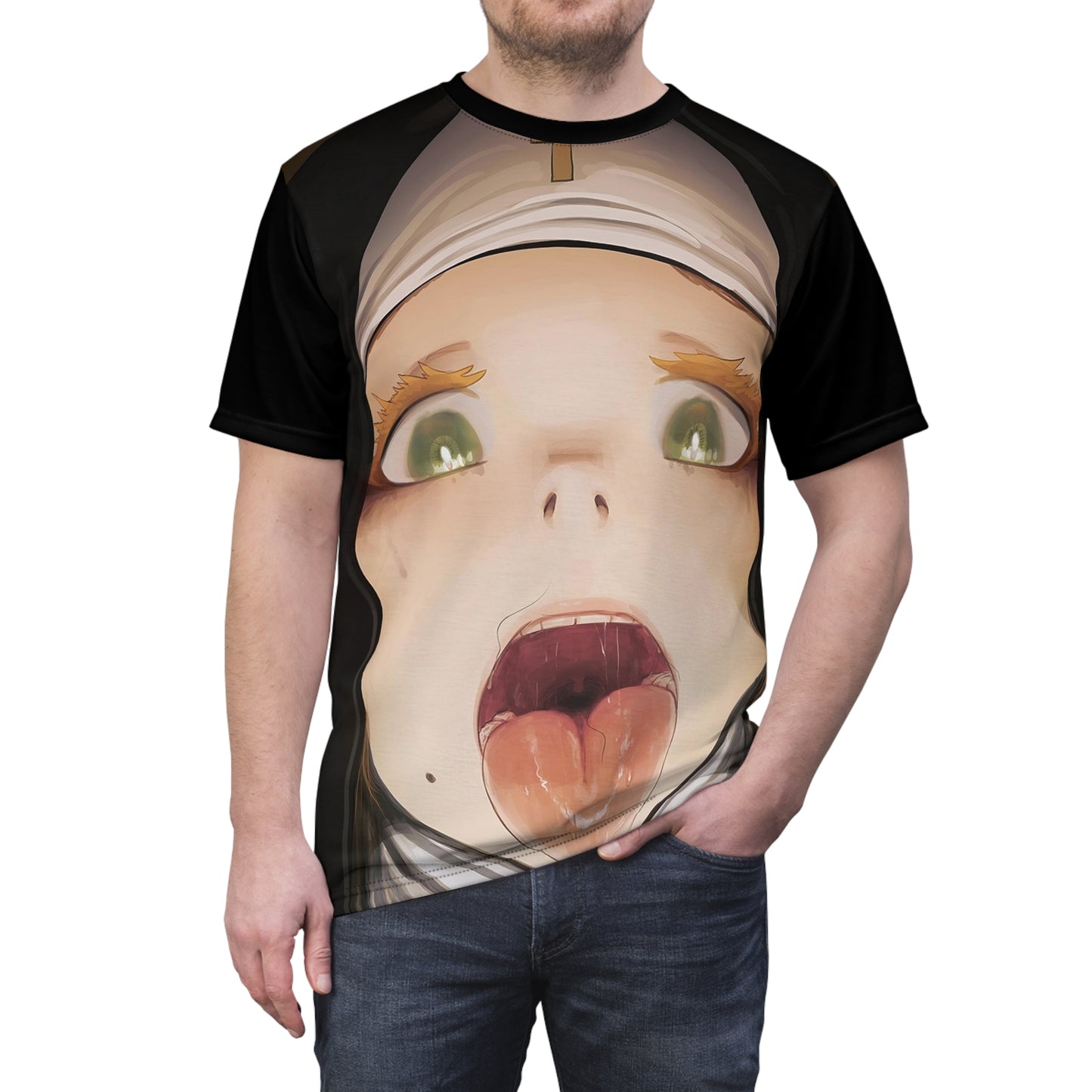 Feed Me (AOP) | Kinky Nun | NSFW | Hentai T-Shirt