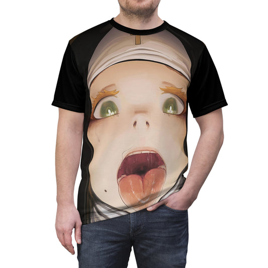 Feed Me (AOP) | Kinky Nun | NSFW | Hentai T-Shirt