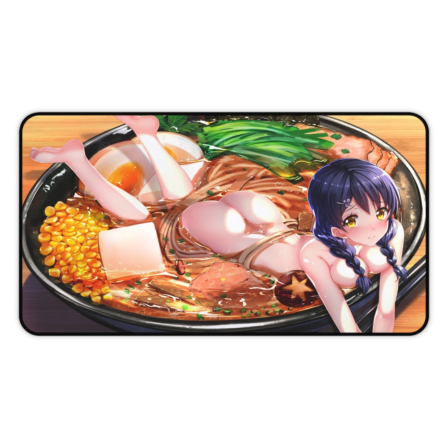 Lewd Mouse Pad | Food Wars | Food Wars Sexy Mousepad | Megumi Tadokoro | Sexy Ramen Desk Mat | Ecchi Playmat | Ecchi | Waifu