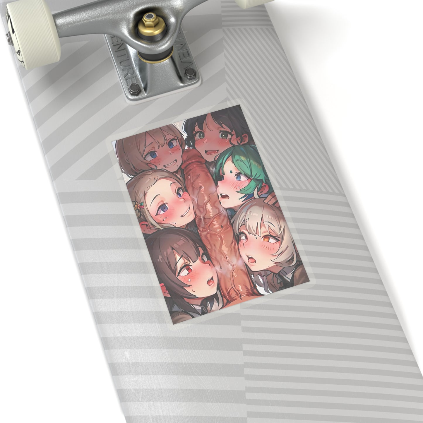 Ahegao Sticker | Huge Cock | Huge Dick Sticker | Uncensored Anime | Lewd | Ecchi