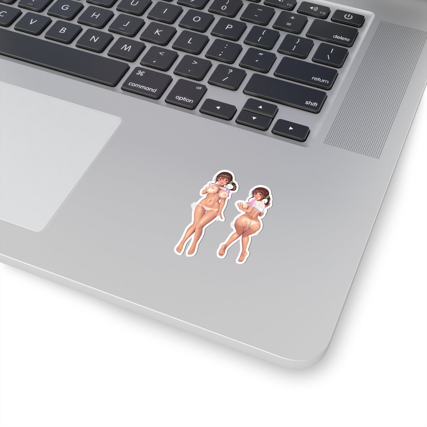 Lewd Anime Sticker | 2 Stickers For The Price Of 1 | Naked Anime Girl | Tits | Ass | Bikini | Uncensored Anime | Sexy Anime Sticker | Otaku | Waifu | Tan Lines | Brown Skin