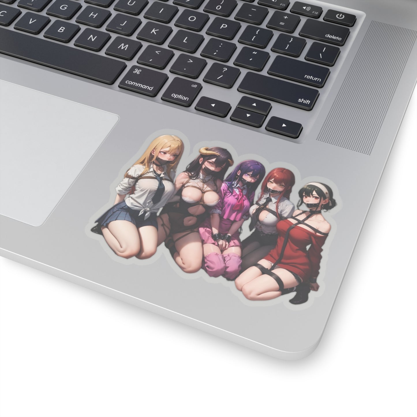 Lewd Anime Girls Sticker | Bondage | Makima | Yor | Ai Hoshino | Albedo | Marin Kitagawa | BDSM | Waifus | Kiss-Cut Sticker | Dungeon | Shibari | Sexy Anime Sticker