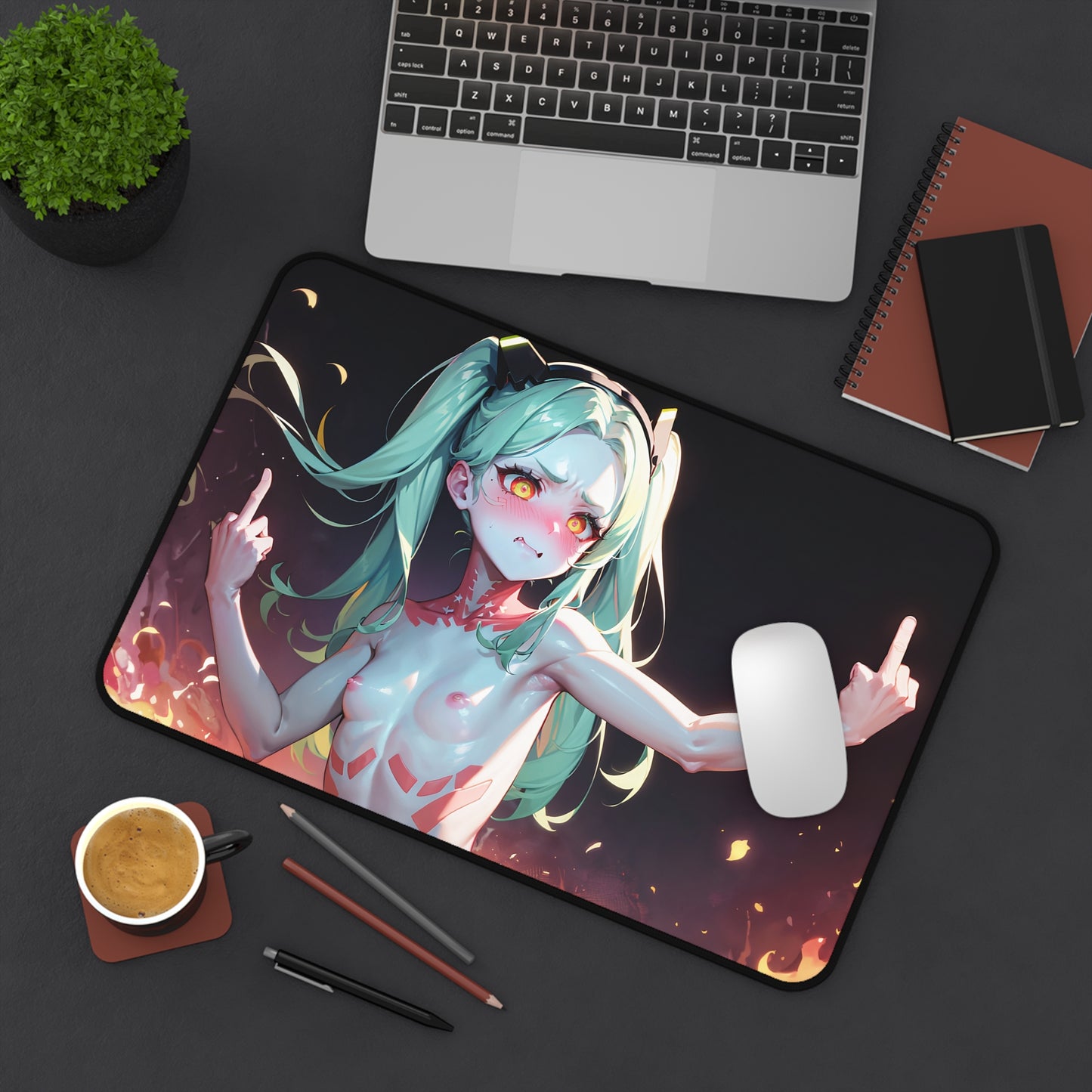 Lewd Edgerunners Mousepad | Naked Rebecca Mouse Pad | Cyberpunk Rebecca | Becca | Edgerunners | 2077 | Ecchi | Waifu | Lewd Mouse Pad | nsfw | Sexy Mousepad | Small Tits