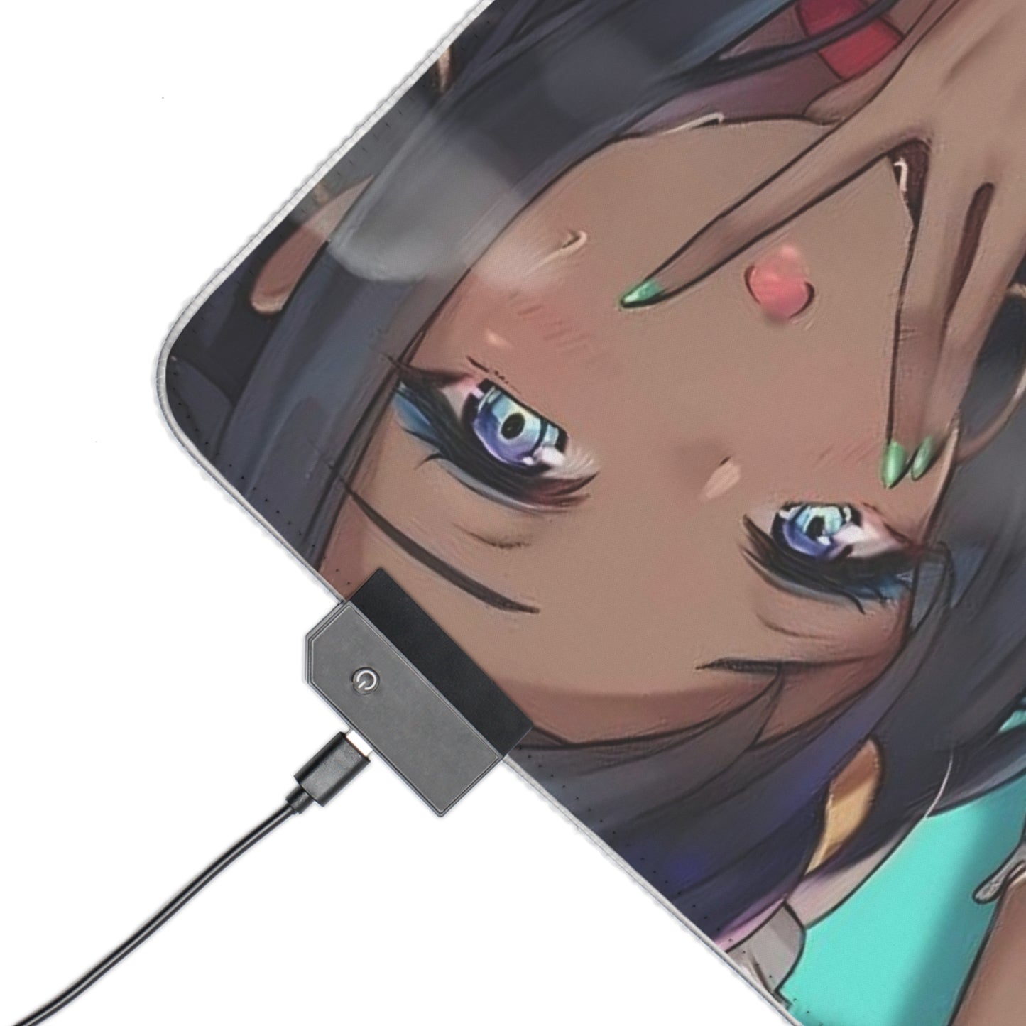 Lewd LED Mouse Pad | Nessa | Sexy Ebony Girl | Ebony | Ecchi | Waifu | Ahegao | Sexy Playmat | Erotic