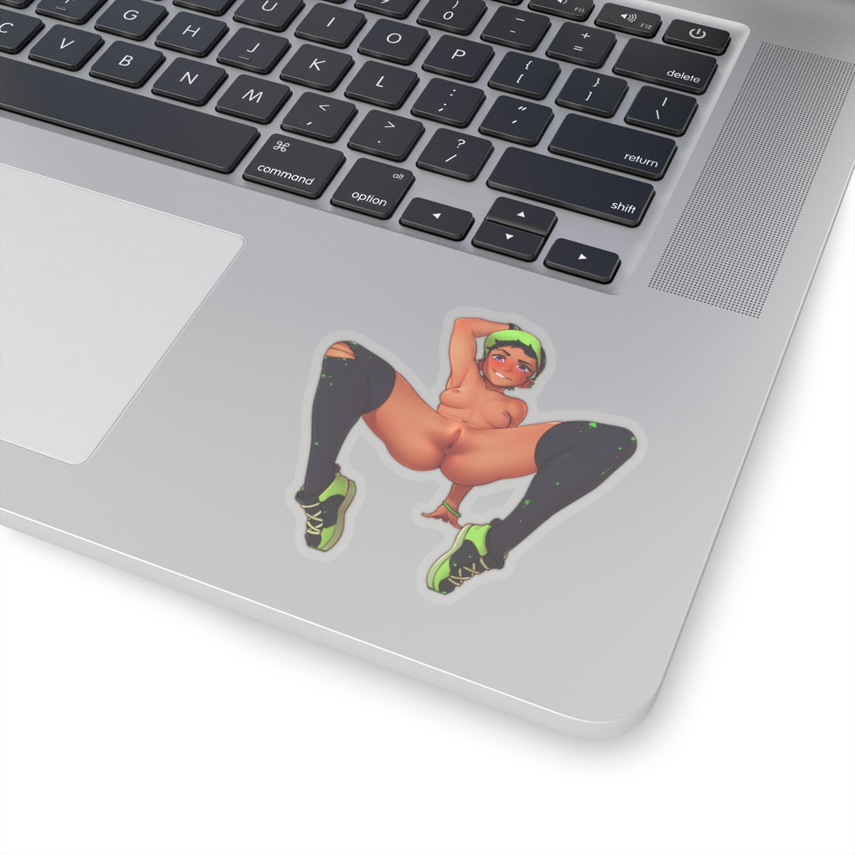 Sexy Waifu Sticker |Sexy Ebony | E-Girl | Brown SKin | Sexy Anime Sticker | Lewd Anime Sticker | Otaku | Waifu | Waifu Sticker | Nipple Piercings