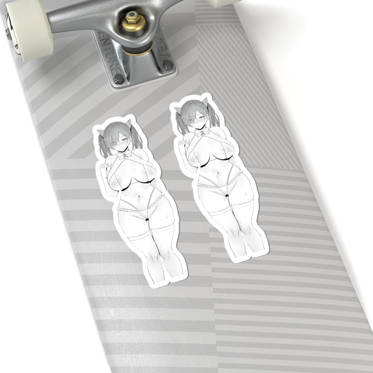 2 for 1 | Hentai Stickers | Monochrom | Black and White