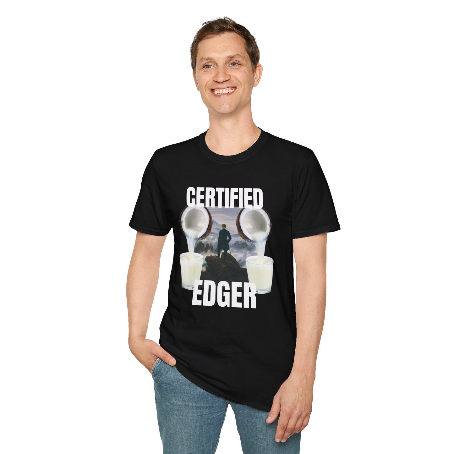 Certified Edger T-Shirt, Funny  T-Shirt, No Nut November