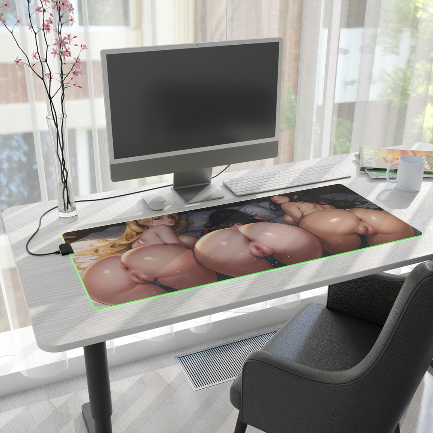 Lewd Mouse Pad | Wet Pussy | NSFW | Doggystyle | Harem | Asshole | Butthole | Anal | Ass Up | Naked Girls | Lewd Girls | Ecchi | Waifu | Ahegao | Sexy Playmat | Erotic | LED | RGB