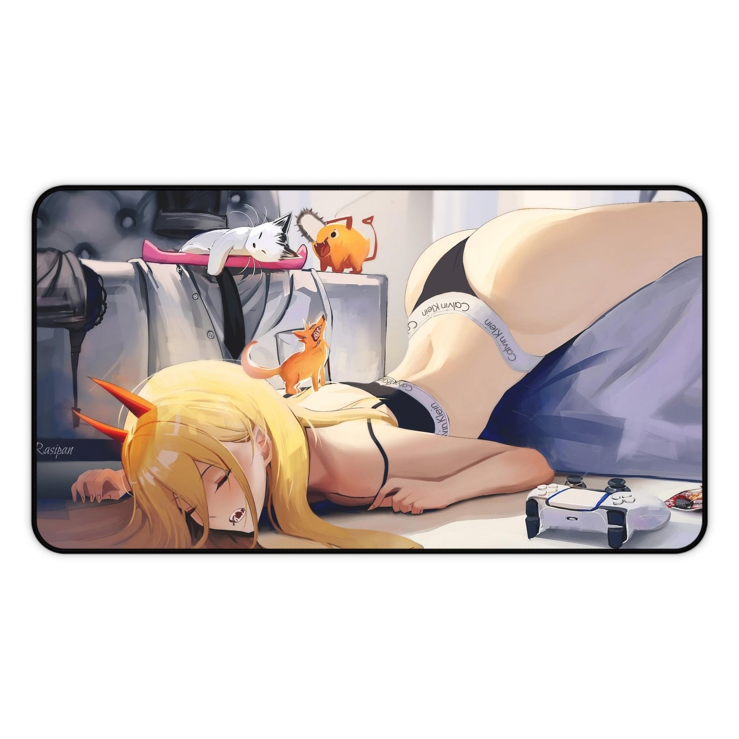 Power Mouse Pad | Chainsaw Man | Power Mousepad | Chainsaw Man Merchandise | Ecchi | Waifu | Ahegao | Sexy Playmat | Erotic