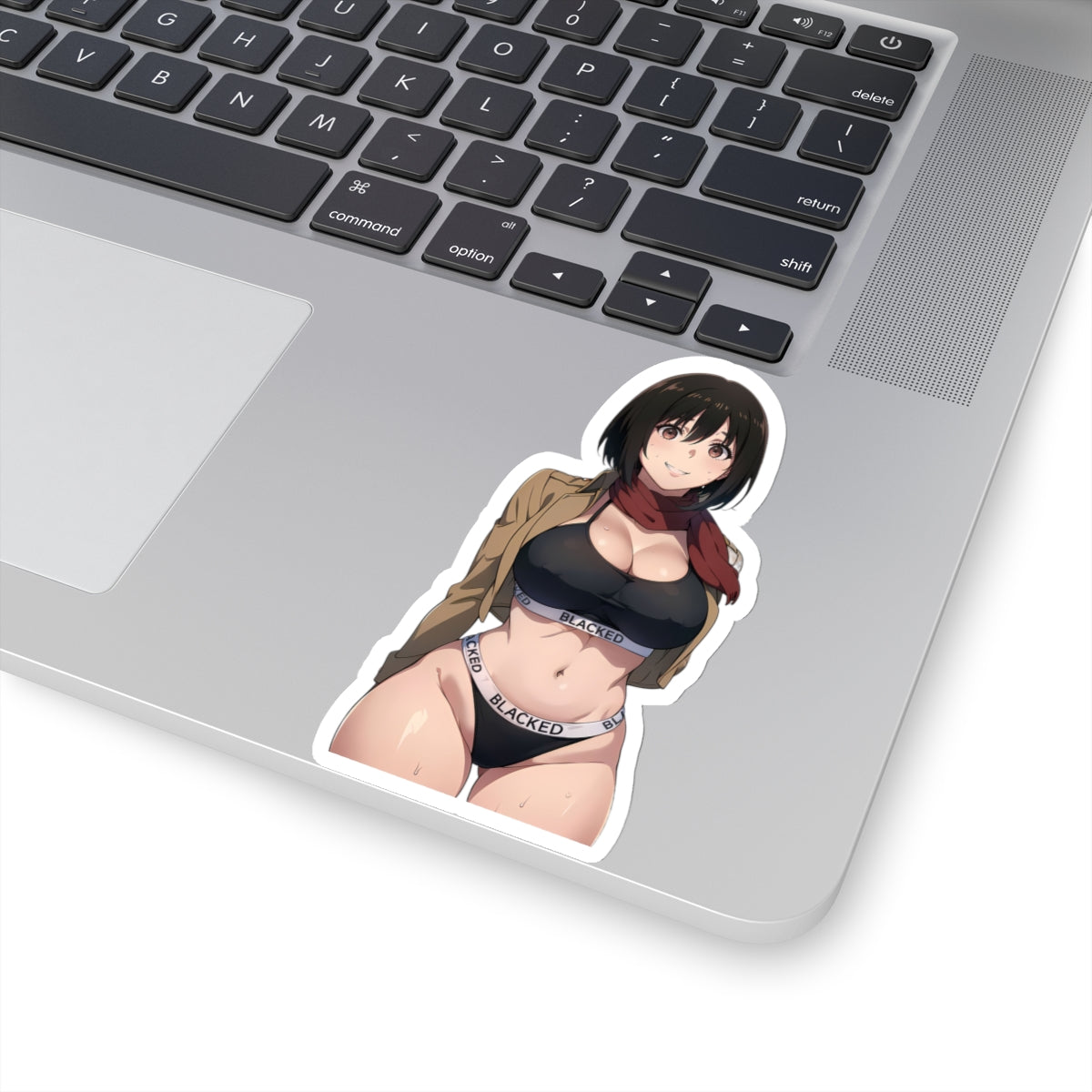 Sexy Anime Sticker | Mikasa Ackerman | Lewd Anime Sticker | Lewd Sticker | Sexy Waifu Sticker | Blacked | AOT | SAMSARA_AI