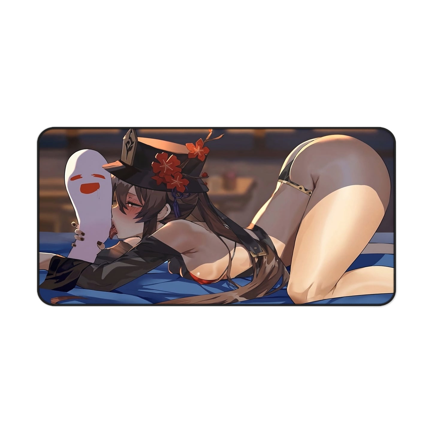 Lewd Mouse Pad | Hu Tao | Genshin Impact | Ass | Ecchi | Waifu | Ahegao | Otaku | Weeb | Sexy Anime Ass | Hu Tao licking Ghost