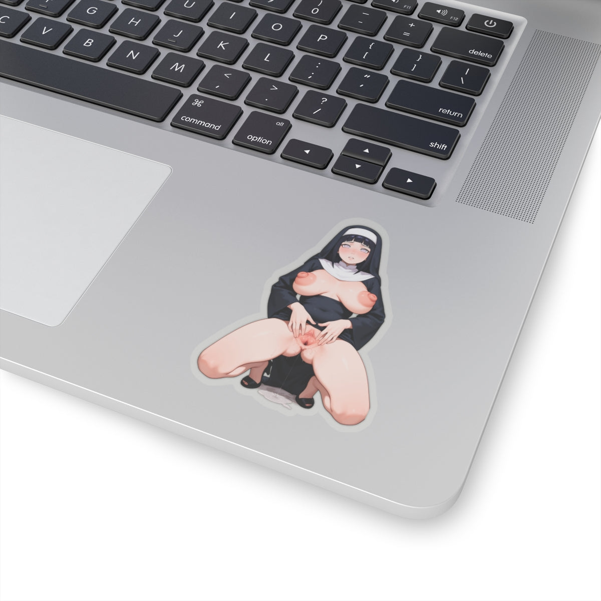 Waifu Sticker | Hentai Girls Sticker | Lewd Nun Pussy Spread Long Nipples