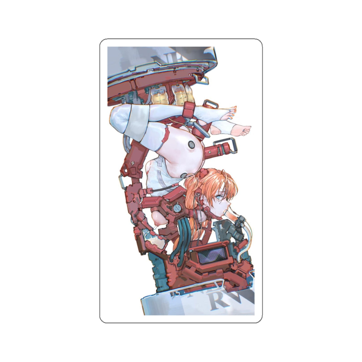 Sexy Anime Sticker | Asuka | Machine | Lewd Anime Sticker | Hentai Sticker