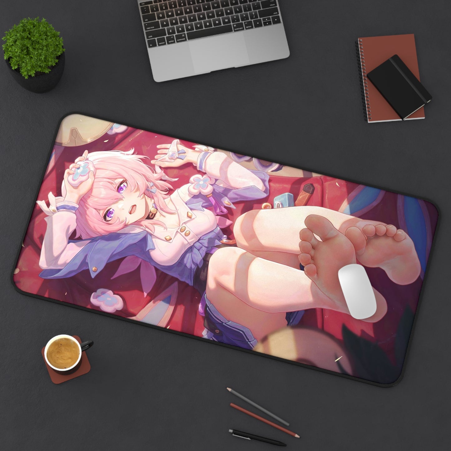 Anime Honkai Star Rail Mousepad | March 7th Mousepad | Honkai | Gaming Mousepad | Feet | Foot