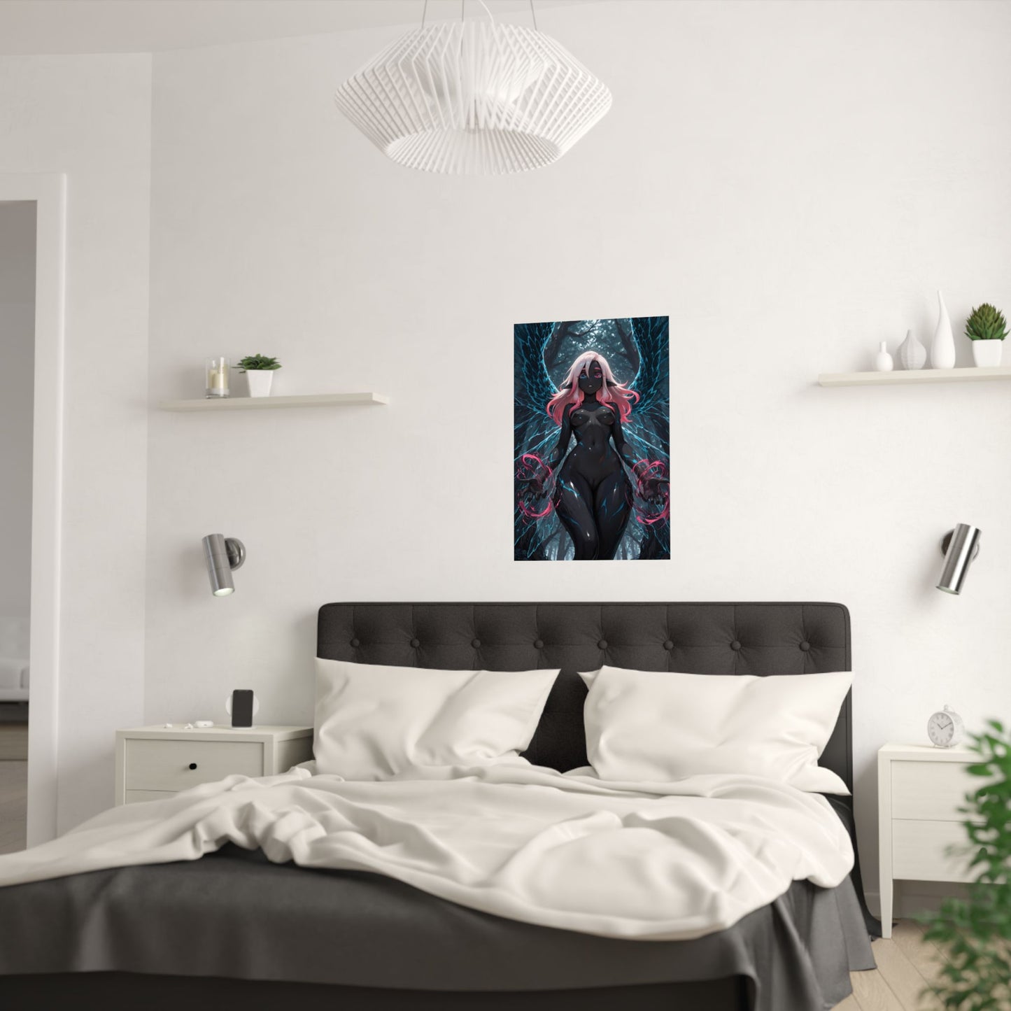 Lewd Waifu Poster | Dark Elf Girl | Sexy Poster | Erotic | Ecchi Poster | Monster Girl Nude