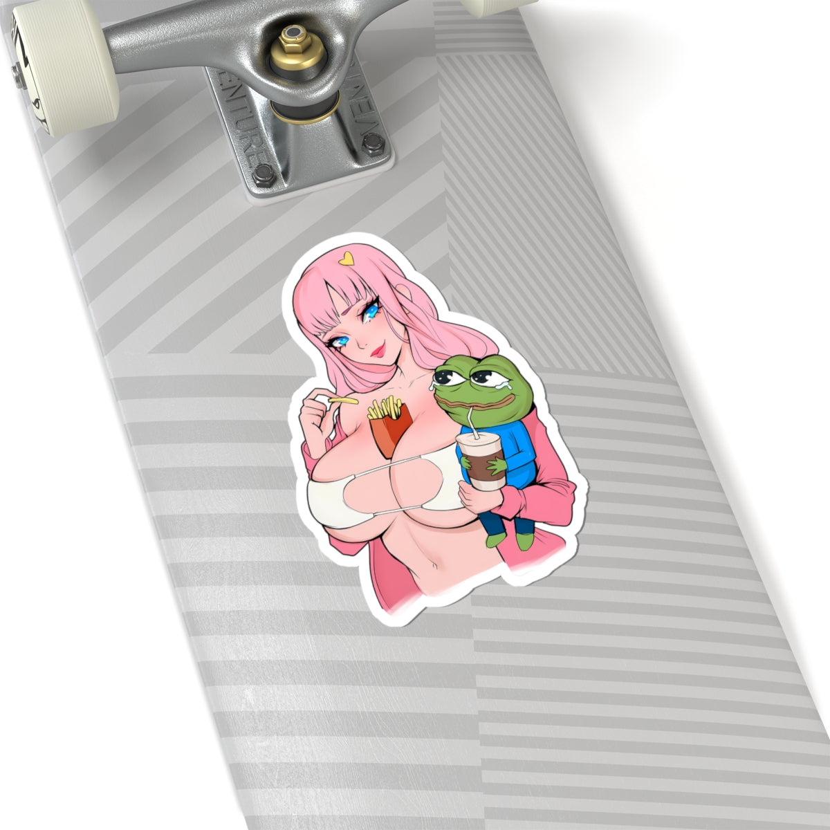 Waifu Sticker | Hentai Girls Sticker | Streamer Girl with frog