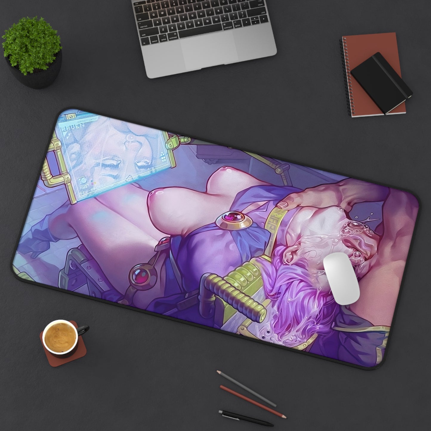 Lewd Mouse Pad | Raven | NSFW | Deepthroat | Blowjob | Ecchi | Waifu | Sexy Playmat | Tears | Crying | Naked Tits | Rough Sex