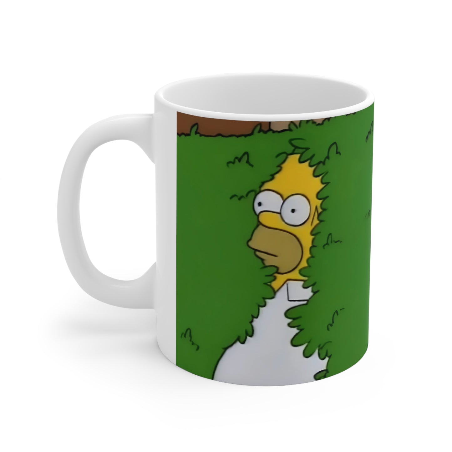 Homer Simpson Mug | Homer Backing Into Bush Meme Mug | Funny Mug | The Simpsons | Meme Mug