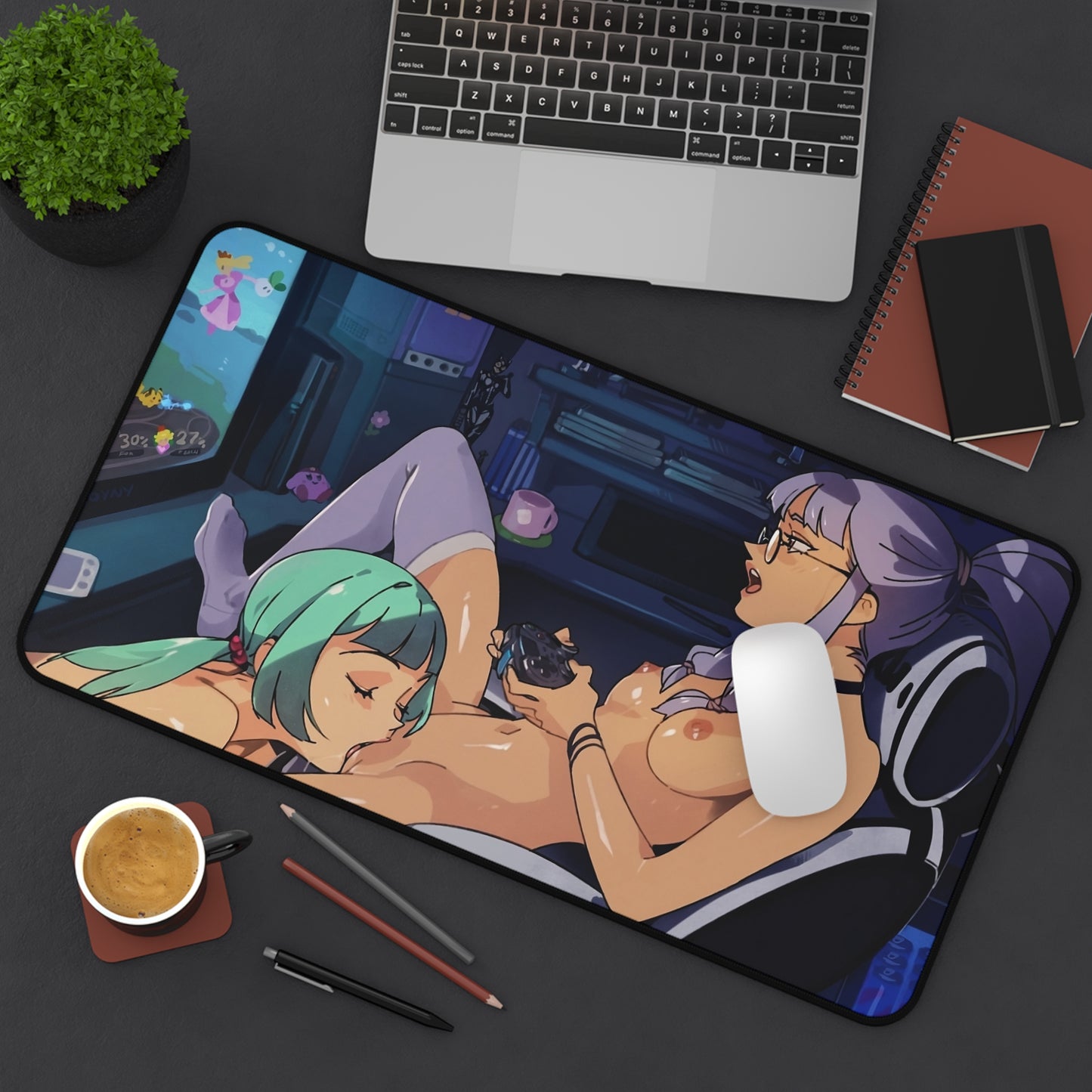 Lewd Mouse Pad | Yuri | Lesbian | NSFW | Ecchi | Waifu | Ahegao | Eating Pussy | Gamer Girl