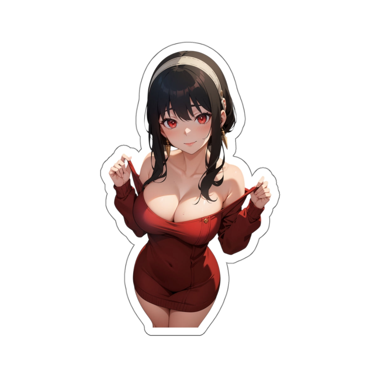 Sexy Anime Sticker | Yor Forger | Lewd Anime Sticker | Lewd Sticker | Sexy Waifu Sticker | Yor | SAMSARA_AI