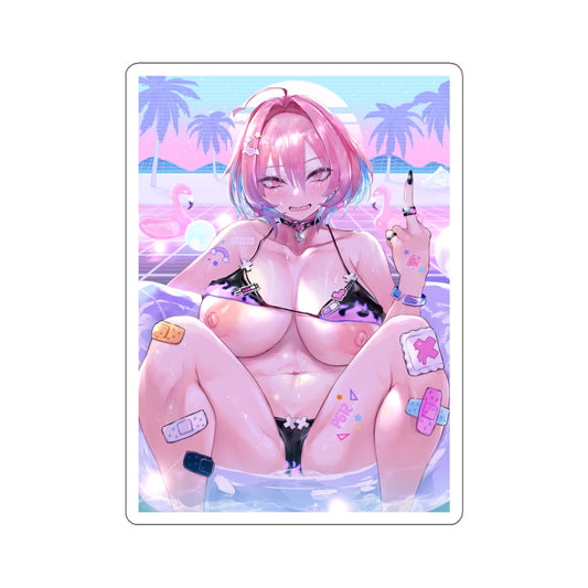 Sexy Anime Sticker | Yumemi Riamu | Pool | Idolmaster | Lewd Anime Sticker | Hentai Sticker | Bikini