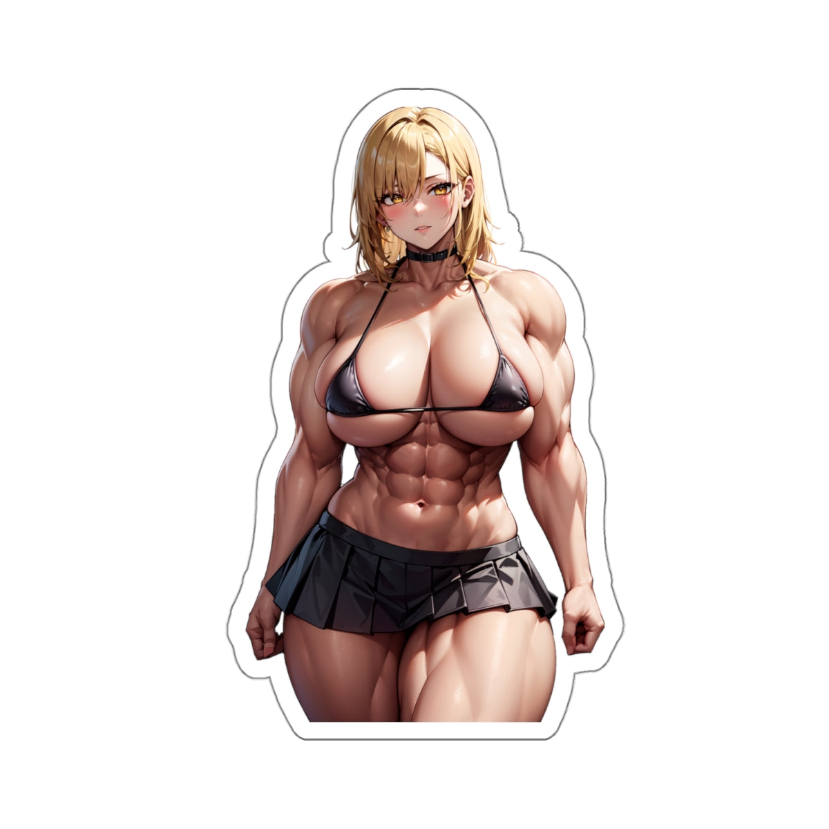 Sexy Anime Sticker | Muscle Girl | Lewd Anime Sticker | Lewd Sticker | Sexy Waifu Sticker | Muscle Mommy | Muscular | Muscles