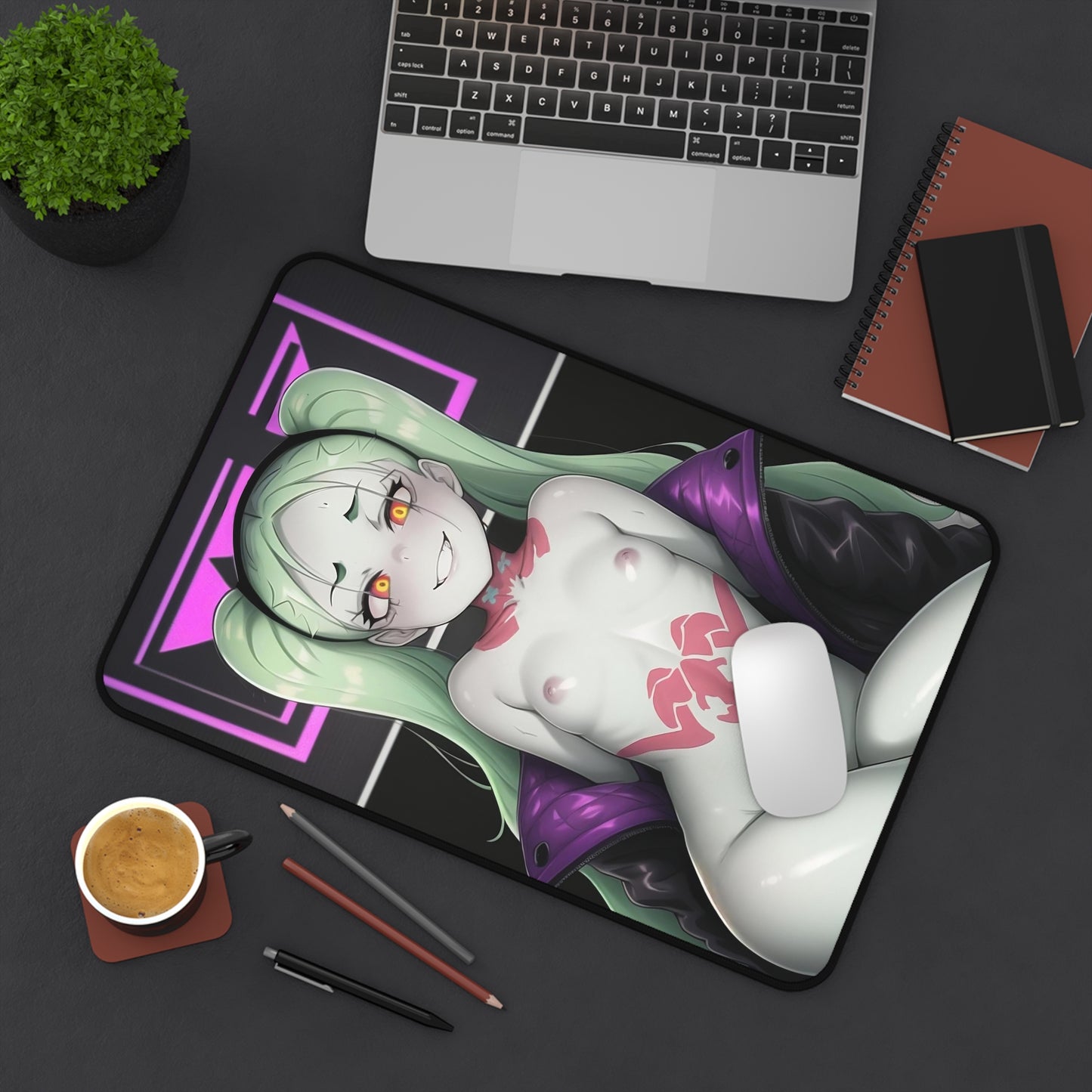 Lewd Rebecca Mousepad | Cyberpunk Edgerunners | NSFW | Naked Rebecca | Small Tits | Gaming Mousepad | Ecchi | Waifu | Ahegao | Sexy Playmat | Erotic | Lewd Edgerunners Mousepad