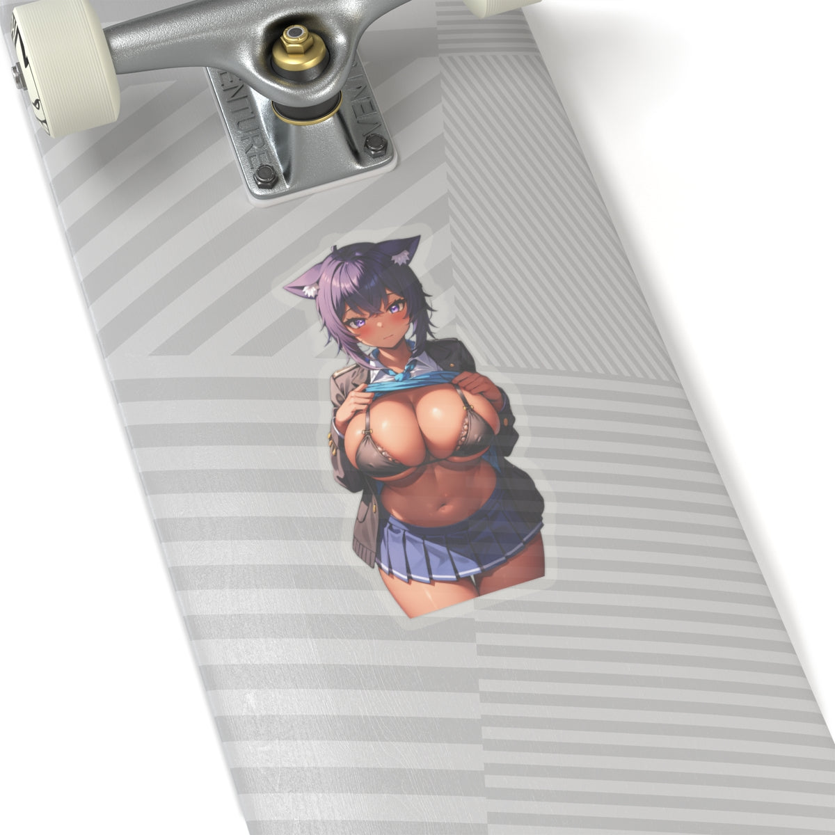 Sexy Waifu Sticker | Nekomata Okayu | Vtuber | Big Boobs | Sexy Ebony | Sexy Anime Sticker | Lewd Anime Sticker | Otaku | Waifu | Waifu Sticker