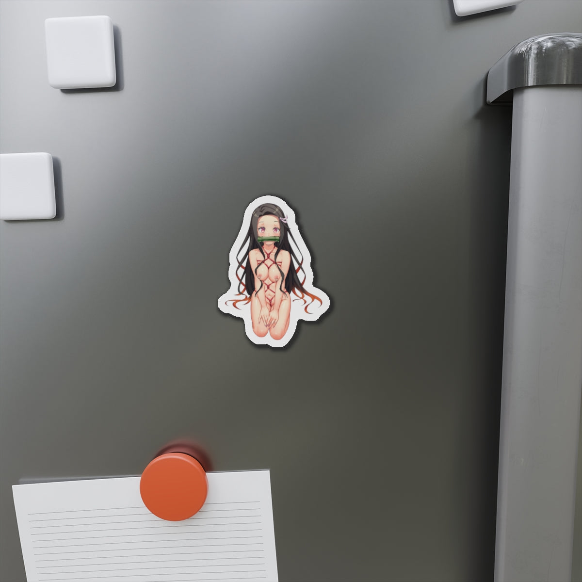 Sexy Anime Magnet | Nezuko Kamado | Lewd Magnet | Shibari | Nipple Piercing | Hentai Magnet | Otaku | Waifu | DDLG | Kinky | NSFW