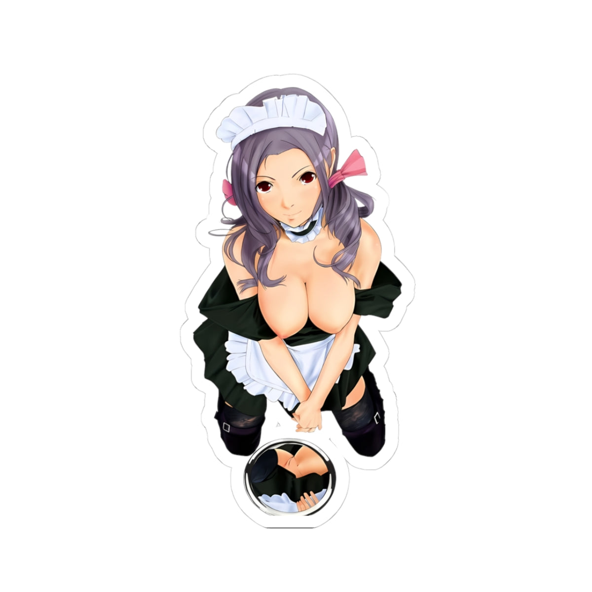 Waifu Sticker | Hentai Girls Sticker | Maid Mirror