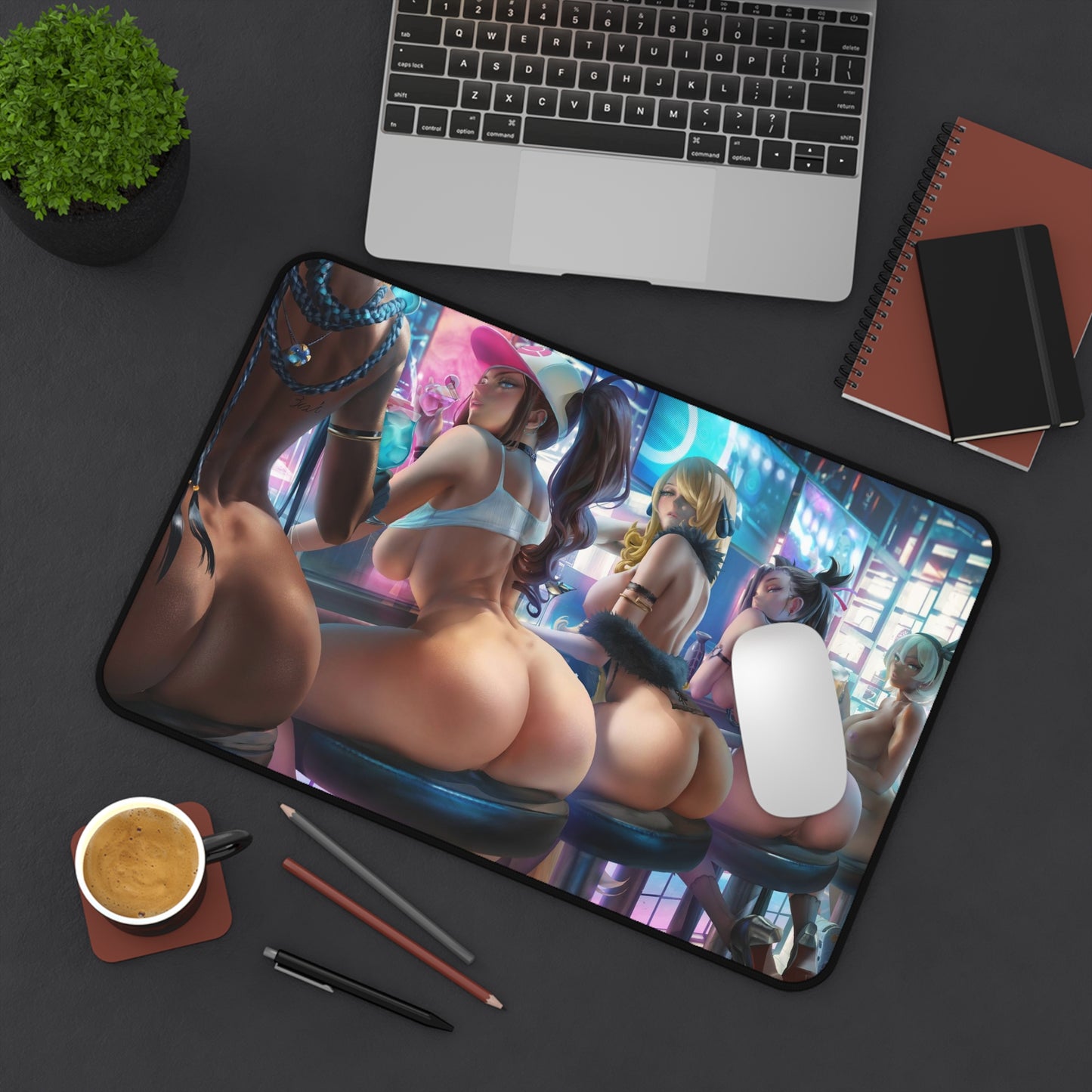 Hentai Mouse Pad | Trainer Girls | Sexy Ass Girls | Sexy Desk Mat | Uncensored Mousepad | NSFW Desk Mat | Nude Anime Girls