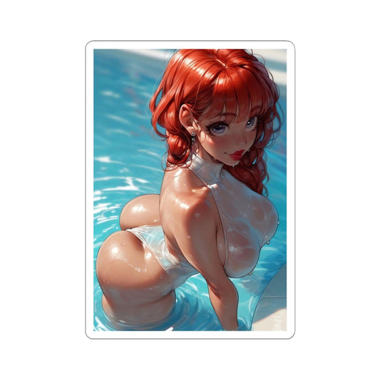 Sexy Ginger Waifu Sticker | Redhead | Ass