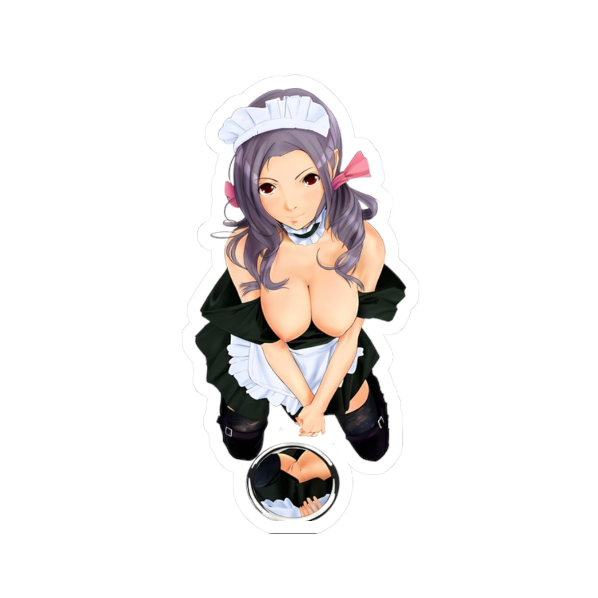 Waifu Sticker | Hentai Girls Sticker | Maid Mirror