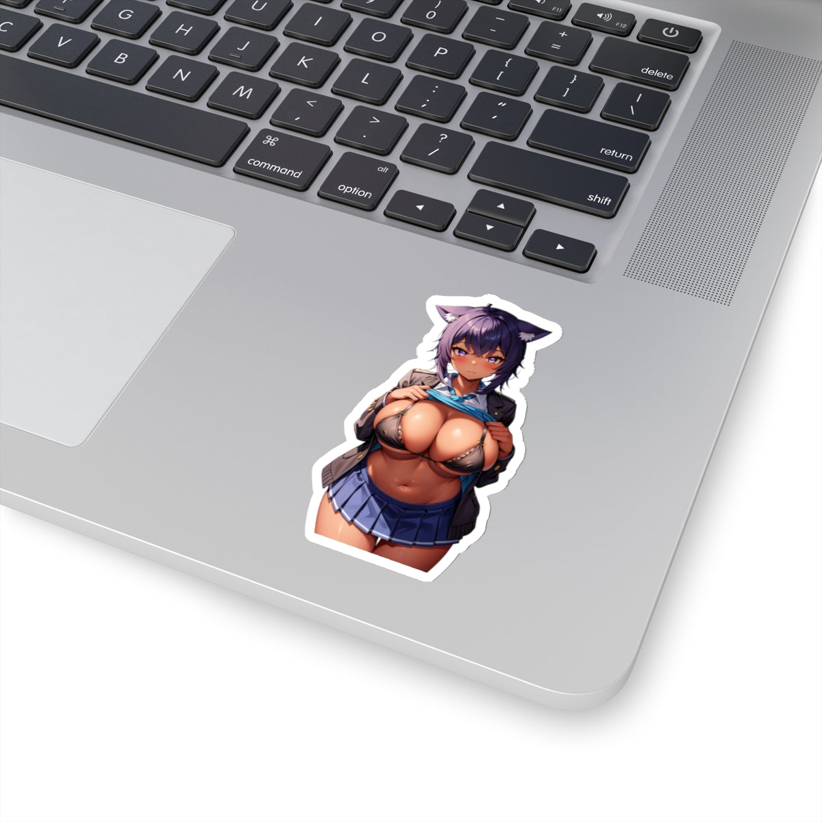 Sexy Waifu Sticker | Nekomata Okayu | Vtuber | Big Boobs | Sexy Ebony | Sexy Anime Sticker | Lewd Anime Sticker | Otaku | Waifu | Waifu Sticker