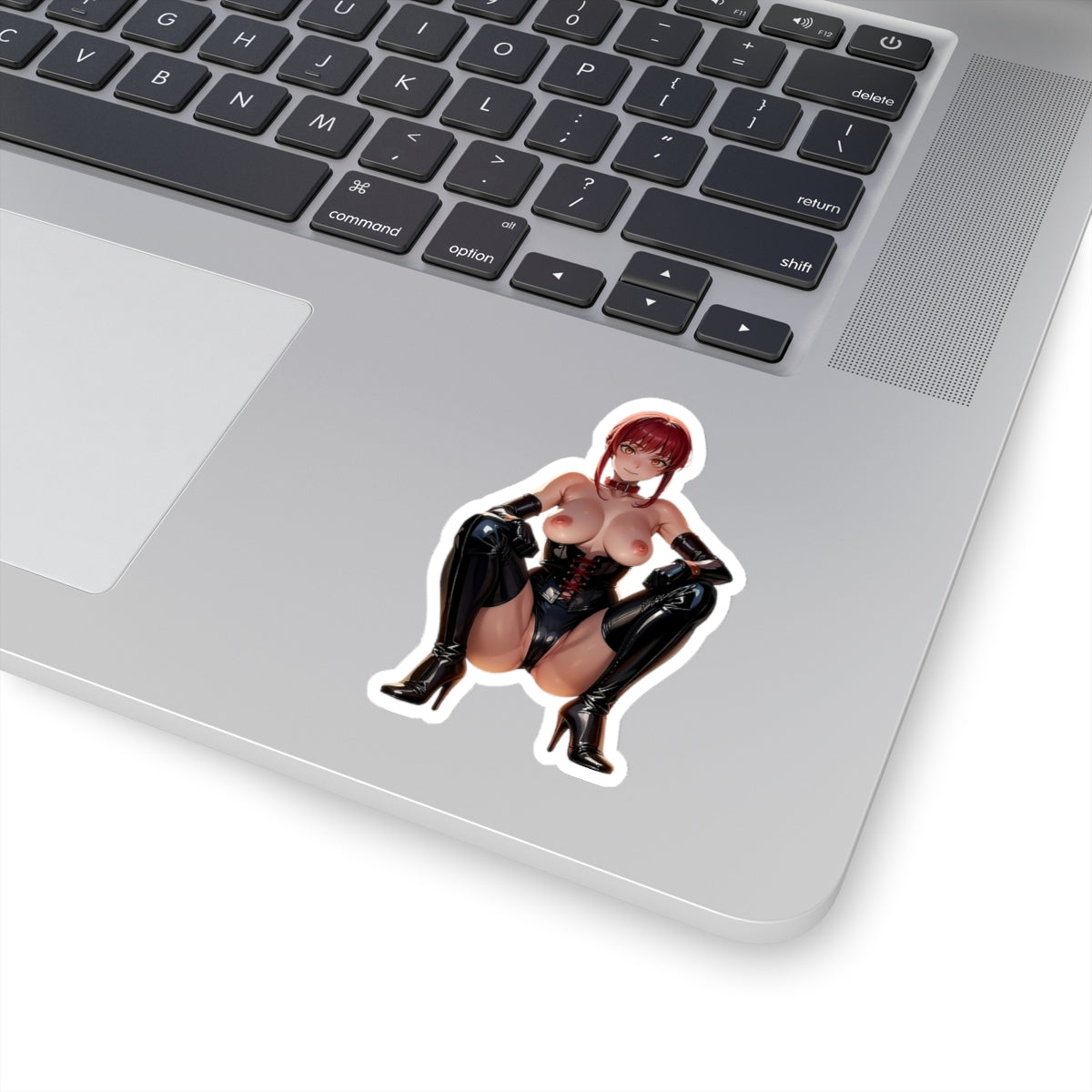 Lewd Anime Girl Sticker | Naked Makima | Uncensored Anime | Lewd | Rule 34 | Otaku | Waifu | Leather | Hentai Sticker | Squat | Dominatrix | BDSM