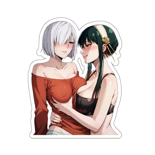 Yor & Fiona | Yuri | Waifu Sticker | Lesbian Girls