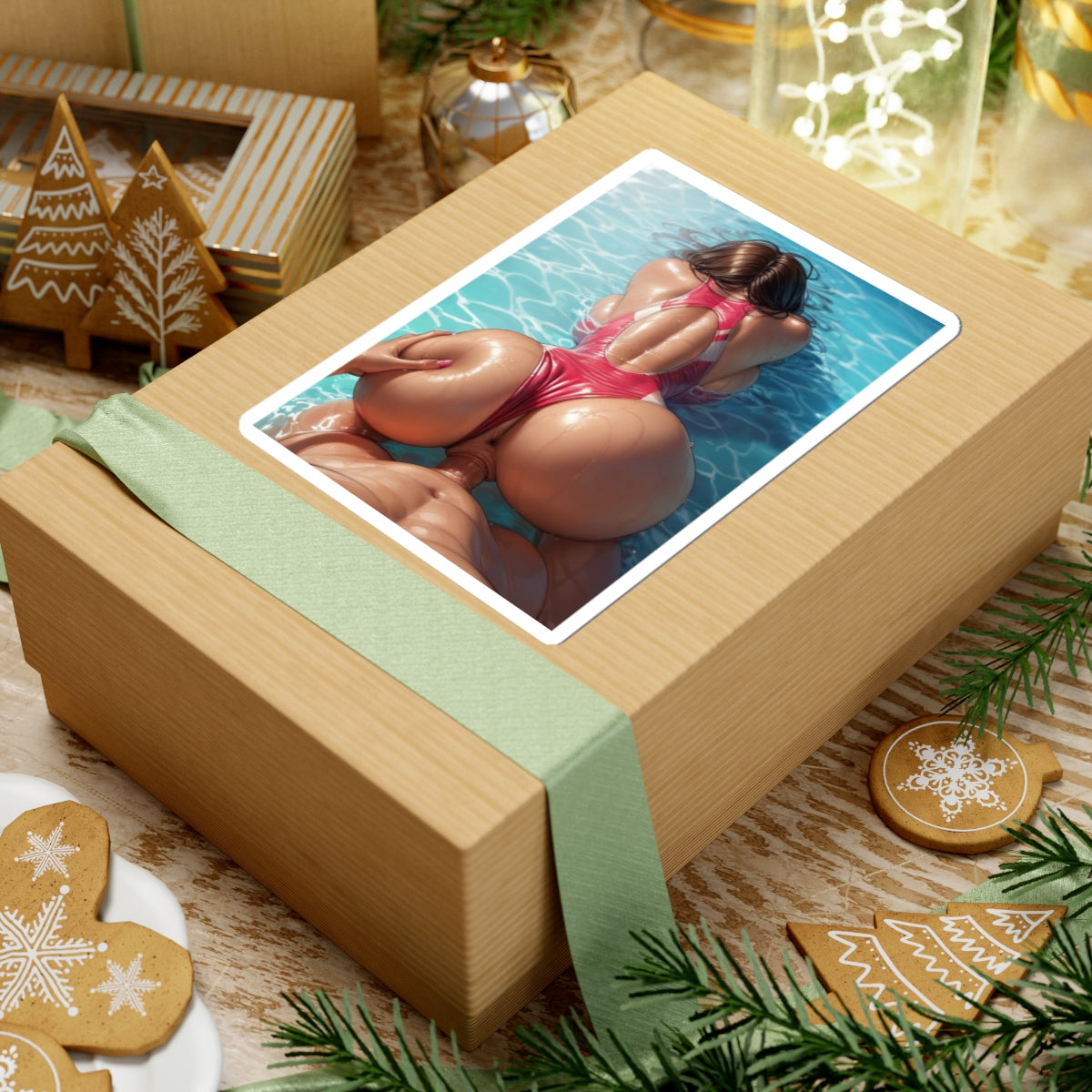 Sexy Sticker | Doggystyle | Ass | Anal | Bathing Suit