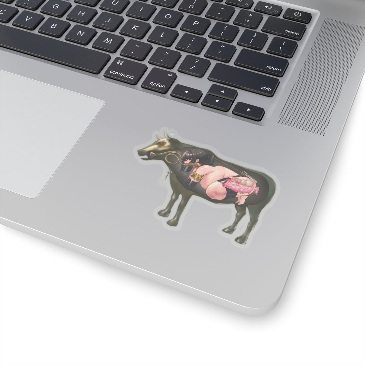 Lewd Anime Girl Sticker | Hentai Sticker | Lewd | Rule 34 | Otaku | Waifu | Constrained | Bondage | Brazen Bull | Rayasi