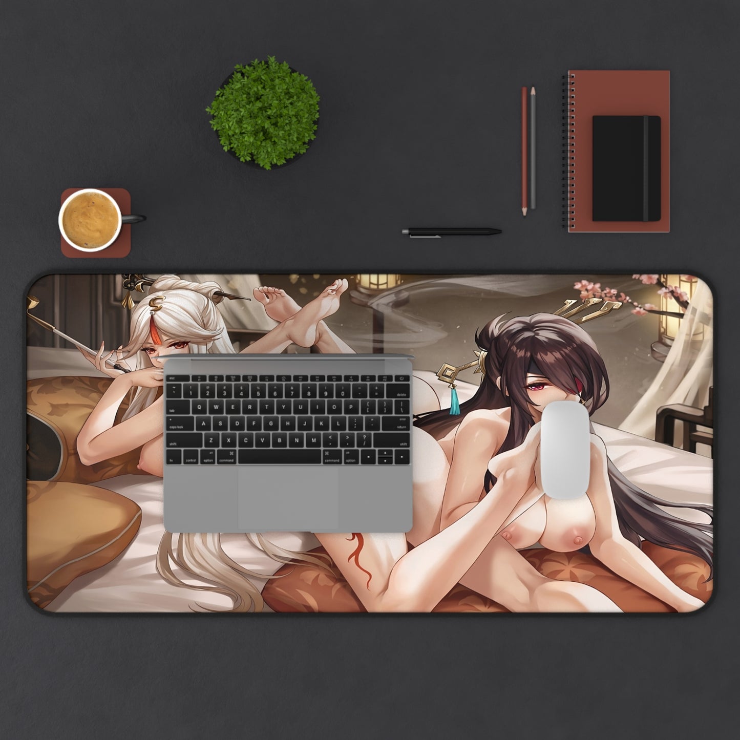 Lewd Mouse Pad | Sucking Toes | Genshin Impact | Ecchi | Waifu | Otaku | Weeb | Foot Fetish | Feet Fetish | Feet | Foot | Tits